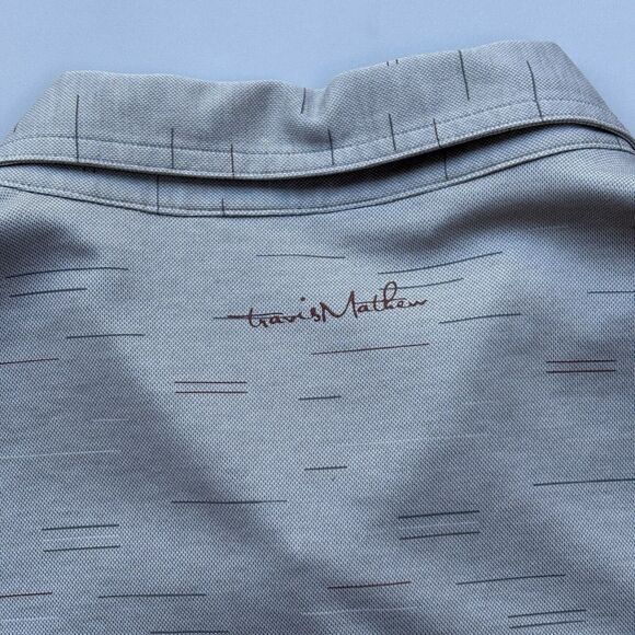 Travis Mathew Polo Shirt Men 2XL XXL Short Sleeve Golf Golfing Pima Cotton Blend - Picture 5 of 9